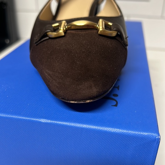 J. McLaughlin Agyness Brown Heels with Horsebit Detail - Picture 9 of 12